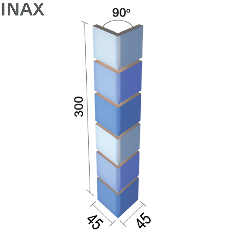 Gạch Góc Hồ Bơi INAX-155/90-14/POL